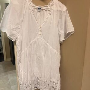 Old Navy White Eyelet Mini Dress